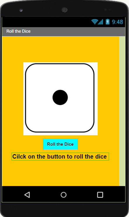 Make The Dice Rolling Application With MIT App Inventor